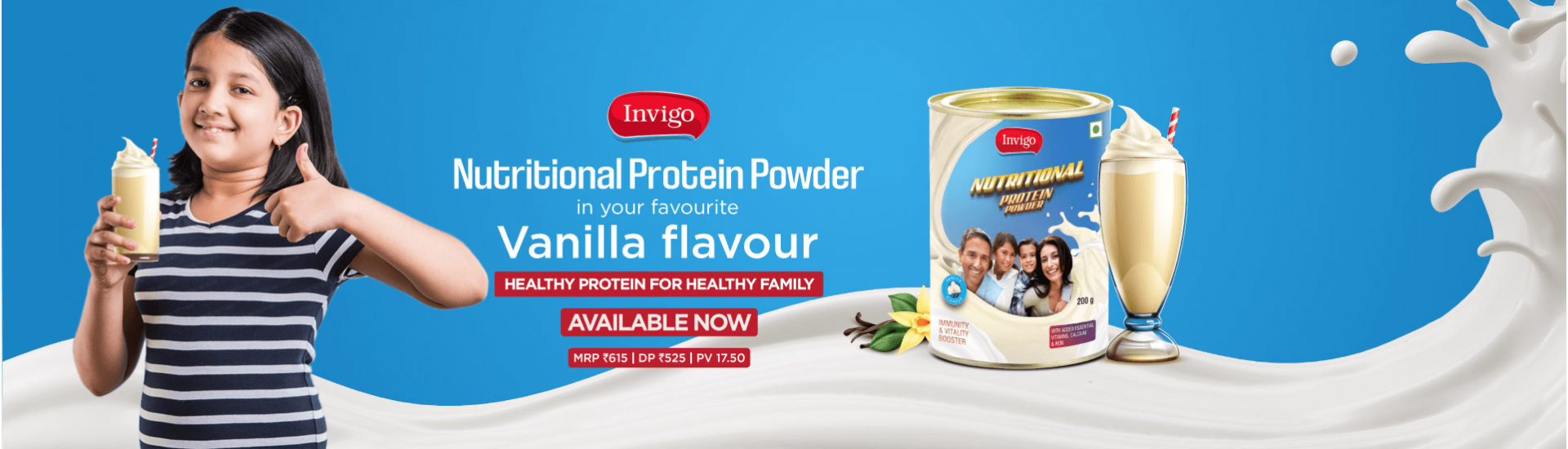 Vestige Invigo Nutritional Protein Powder - Vanilla