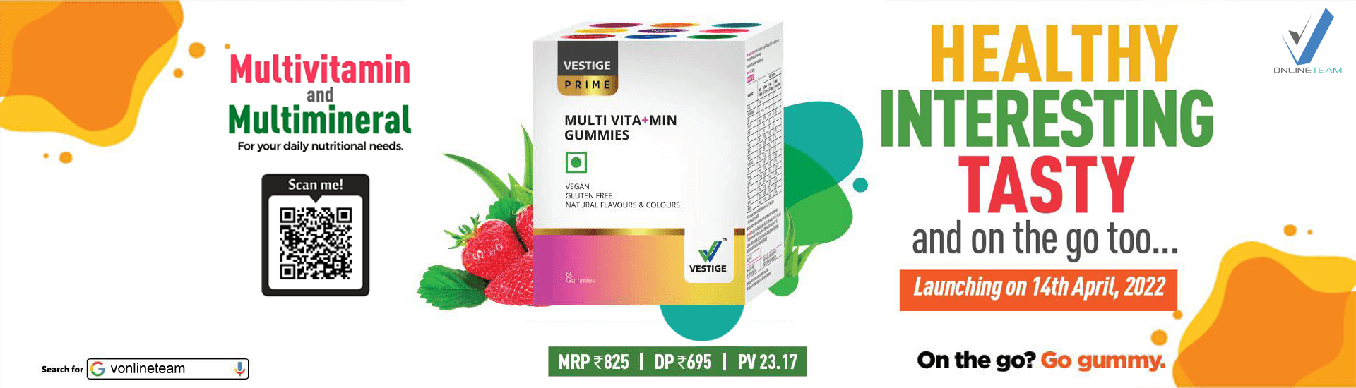 Vestige Prime Multi Vita+Min Gummies